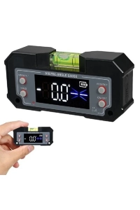 Mini Dijital Eğim Ölçer | Su Terazili- Type C ile şarj edilebilir.